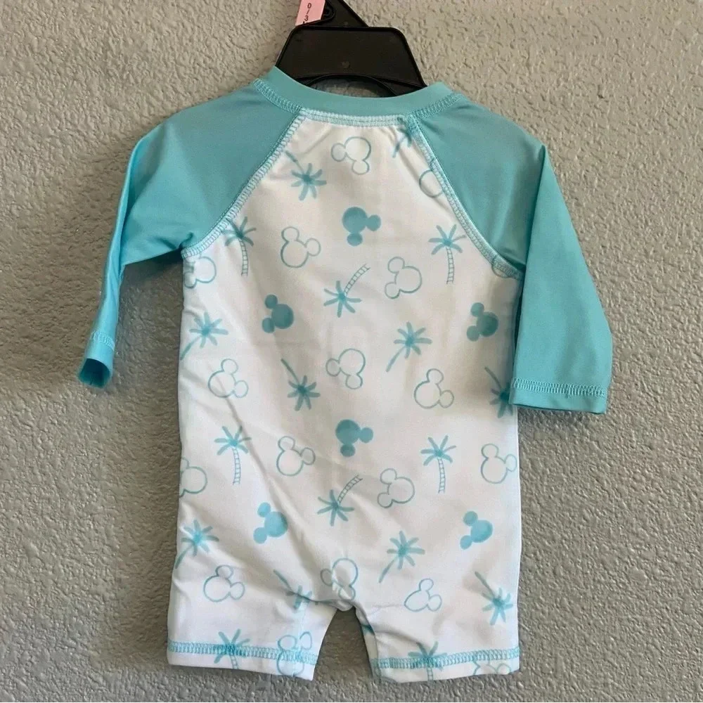Disney Baby One Piece Swim‎ Mickey NWOT UPF 50+